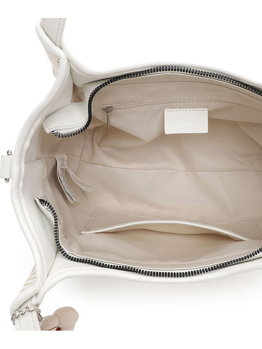 Straw Women's Shoulder Bag White