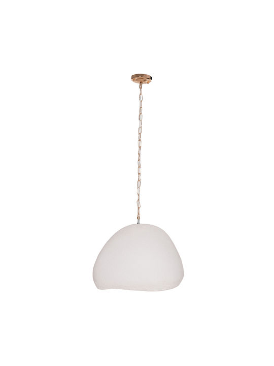 HomeMarkt White Hanging Ceiling Light with E27 Socket 44.5x38.5x29cm