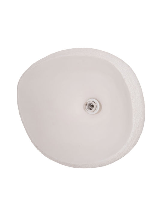 HomeMarkt White Hanging Ceiling Light with E27 Socket 44.5x38.5x29cm