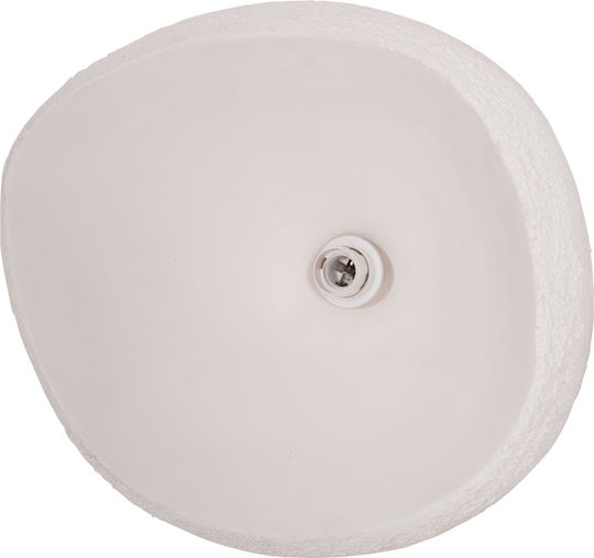 HomeMarkt White Hanging Ceiling Light with E27 Socket 44.5x38.5x29cm