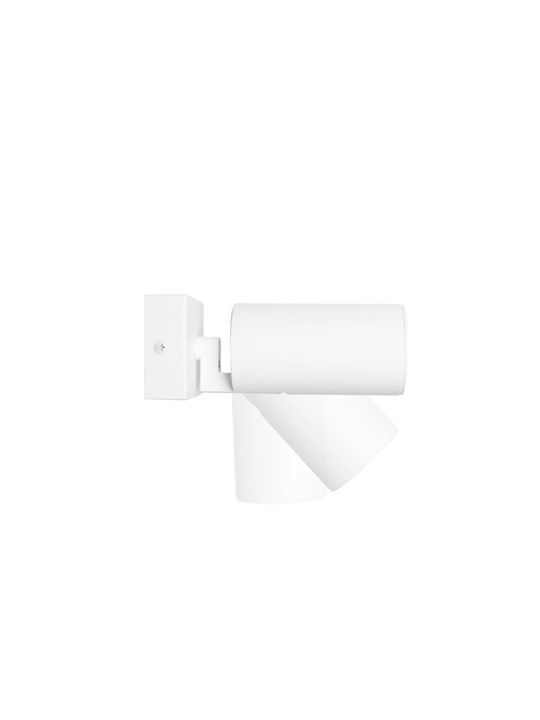 kelvo Single Spot with GU10 Lamp Adapter in White Colour