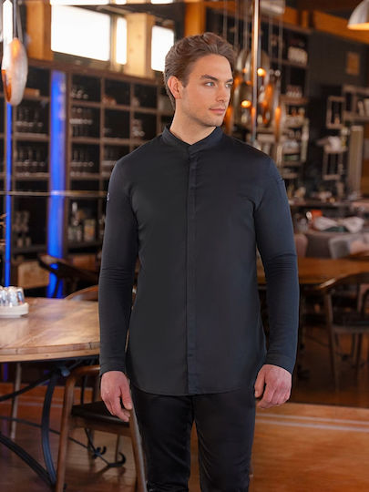 Karlowsky Chef Jacket Male Black with Long Sleeve