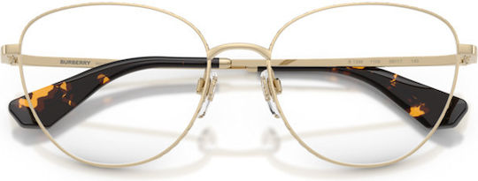 Damen-Metallbrillengestell Cat-Eye Gold BE1398 1109