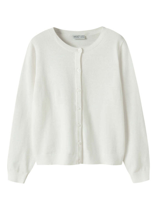 Kinder-Strickjacke Gestrickt Weiß