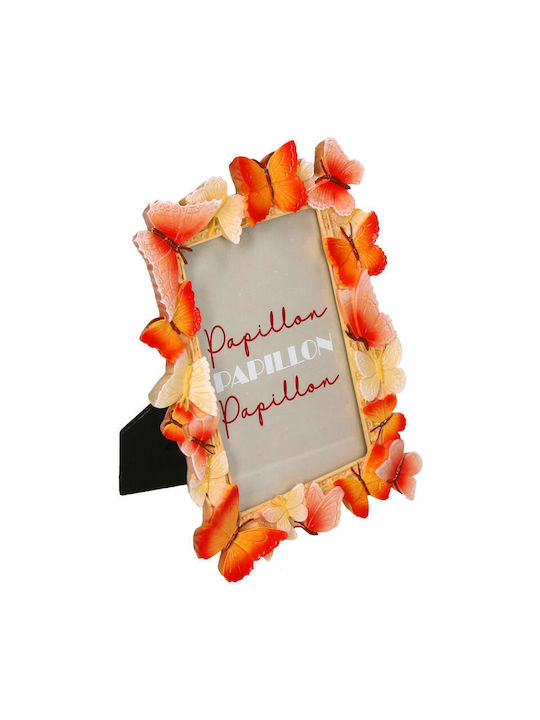 Polyresin Photo Frame With Orange Frame
