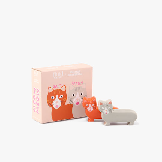 Fluid Market Decorative Cat Made of Ceramic Material