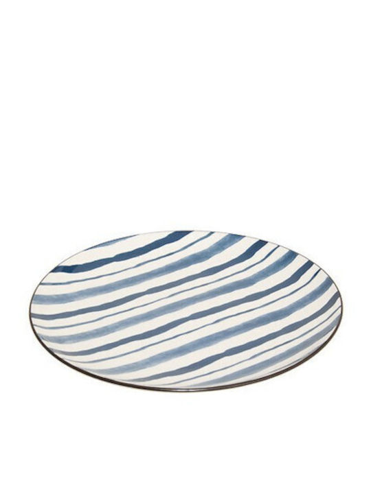 Atmosphera Shallow Porcelain Blue Plate Diameter 26cm
