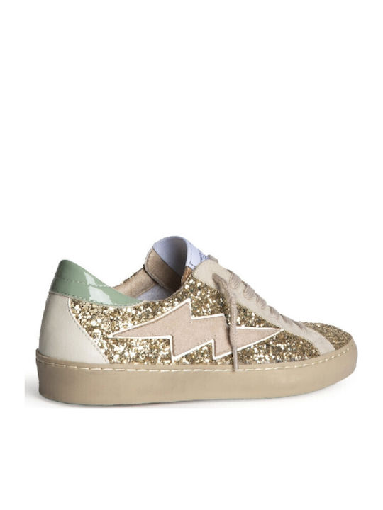 Damentaschen Sneakers Gold