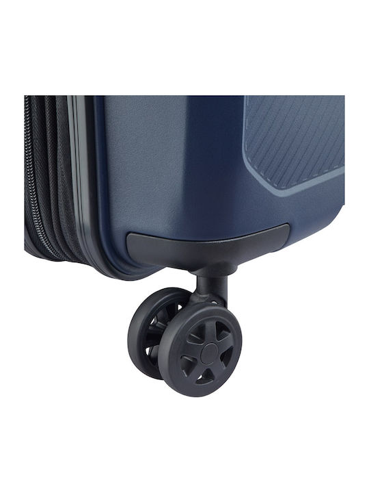 Delsey Anvers Cabin Hard Suitcase Navy With 4 Wheels Height 55cm