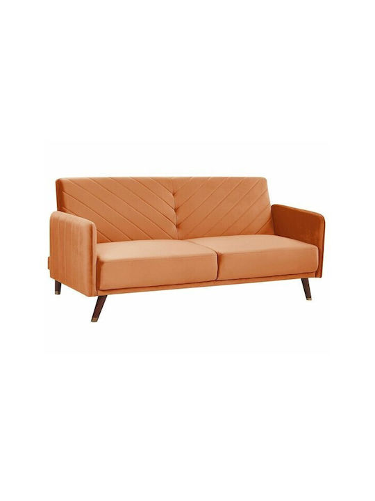 Berwyn 120 Триместен Диван Спалня Текстил Orange 200x87x87см.