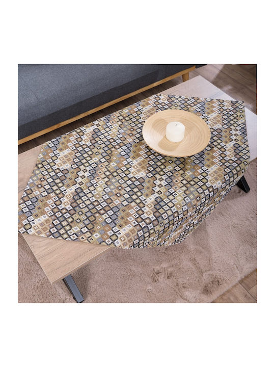 Teoran Checkered Tablecloth Carmona Multicolour 90x90cm