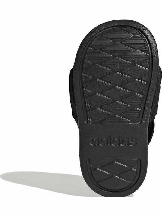 Kids' Flip Flops Black Adilette Estrap