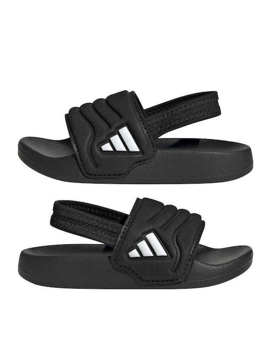 Kids' Flip Flops Black Adilette Estrap
