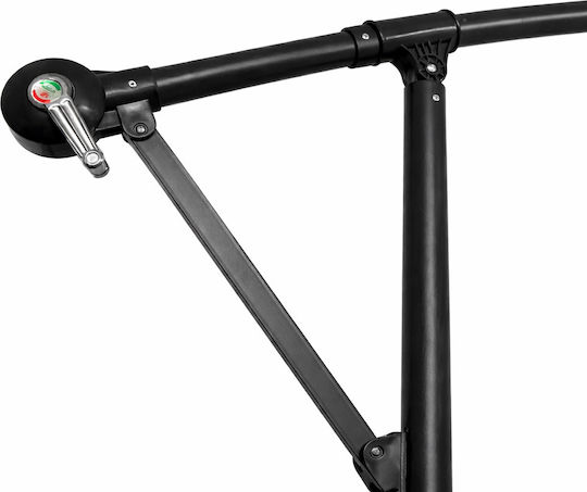 Professioneller Hängender Runder Metallischer Brauner Sonnenschirm Φ3m