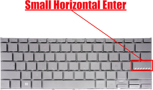 Spanish Laptop Keyboard Asus Vivobook 14 X1402 X1402z X1402za X1403 X1403z X1403za X1403va M1402 M1403 90nb0wp2-r30us1 90nb0wp1-r30us1 Es Without Frame Silver Code 41020essil