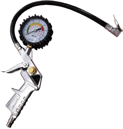 Πιστόλι Αέρος Ελαστικών Μανόμετρο Inflator Gauge Kit