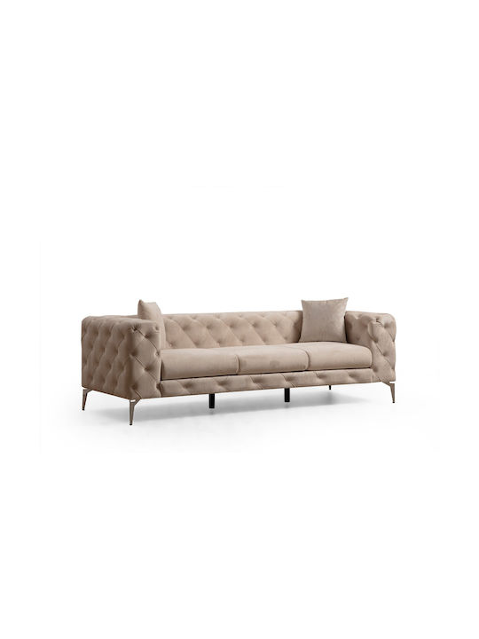 Como Canapea Cu Trei Locuri Ecru 237x90x70cm
