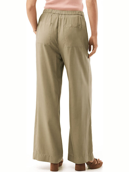 Women's Fabric Trousers Green