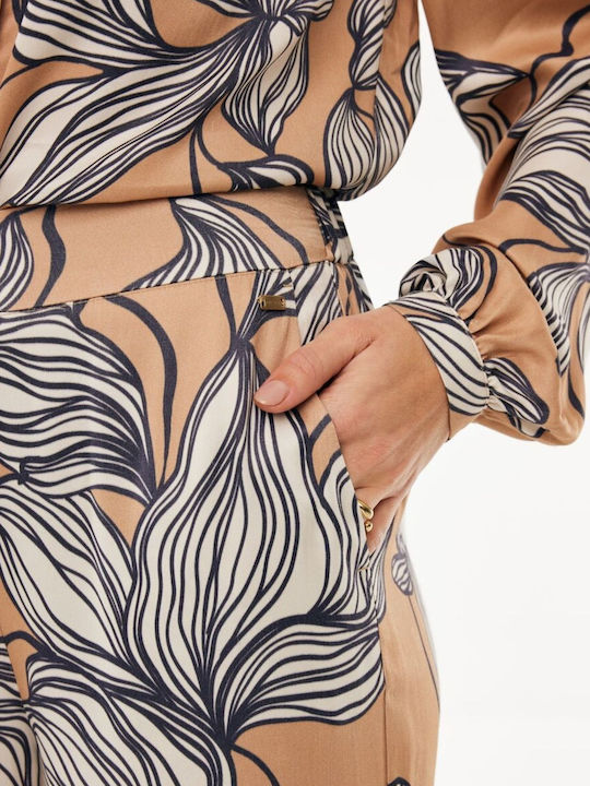 Women's Fabric Trousers Multicolour