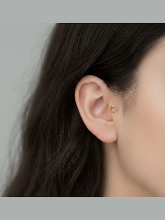 Polytimo Earring Bar Gold 14K 1.2mm