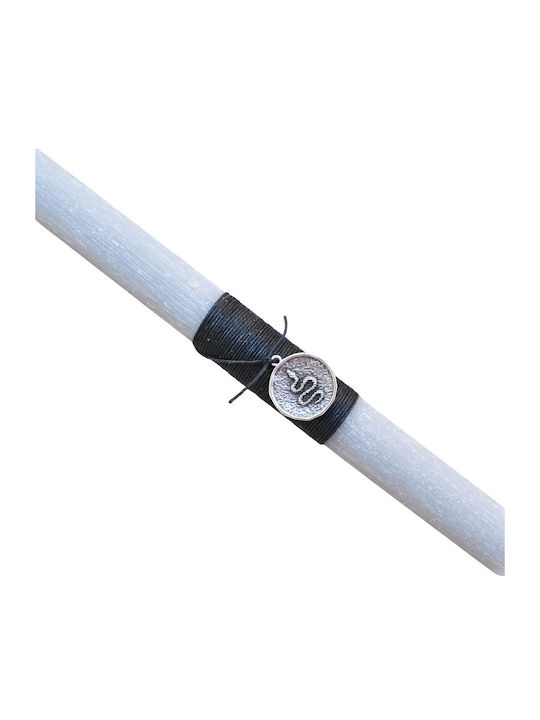Easter Candle Round Scented and Handmade Gray