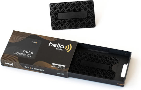 Hello Card Επαγγελματικη Καρτα Pvc Μαυρη