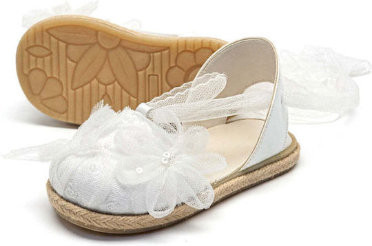 Designer's Cat Christening Leather Espadrilles White 0100L0KO0100038