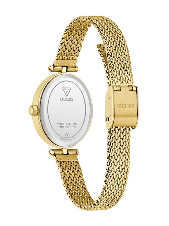 Guess Ruby Damenuhr 24mm Batterie mit Gold Metall-Armband