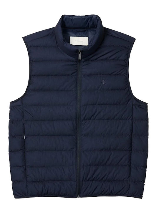 Sleeveless Puffer Jacket Blue