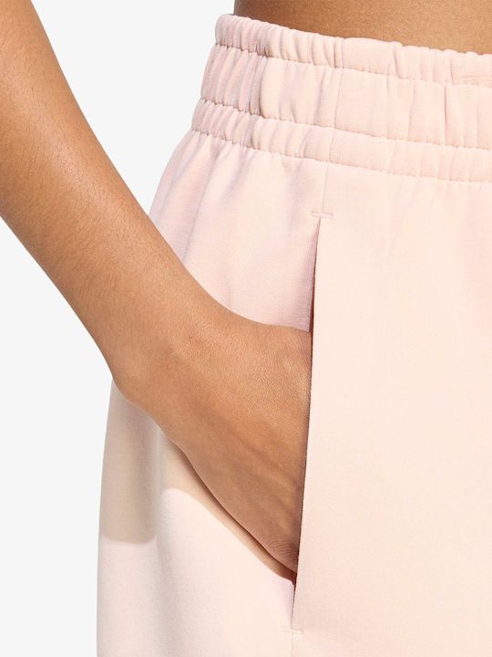 Damen Hohe Taille Shorts Rosa