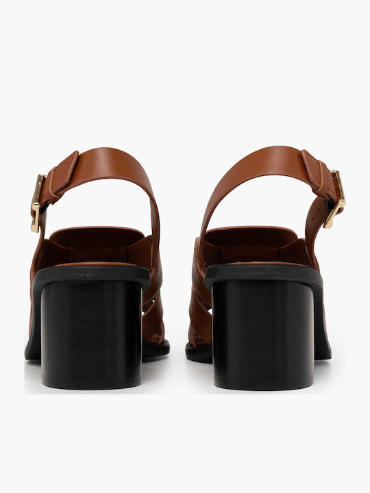 Leather Sandals Tabac