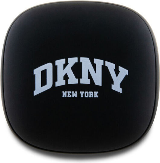 DKNY 3D Rubber In-ear Bluetooth Handsfree Earphones with Charging Case Matte Finish Black
