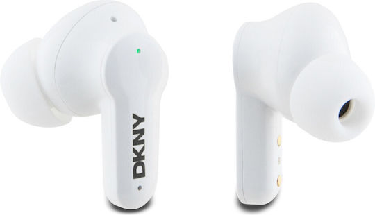 DKNY 3D Rubber In-ear Bluetooth Handsfree Earphones with Charging Case Matte Finish Black