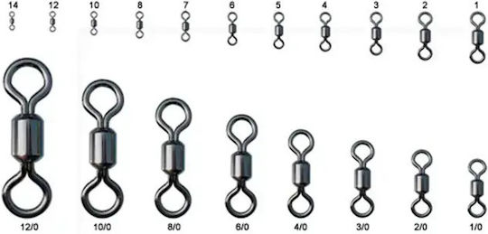 Remixon Ym‑1001 Rollendes Draht-Spaltring – Korrosionsbeständiges Schwarznickel #4/0