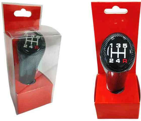 Auto Schaltknopf 5-Gang Carbon Look