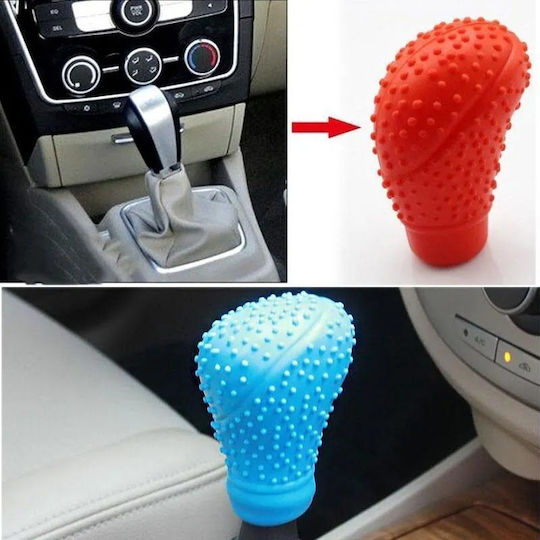 Rchang Silicone Round Grid Car Shift Knob Cover W1016