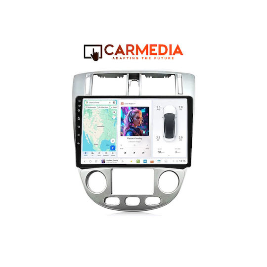 Carmedia Автомобилна Аудио Система (Блутут/USB/WiFi/GPS/Apple-Carplay/Android-Auto) с Тъчскрийн 10"