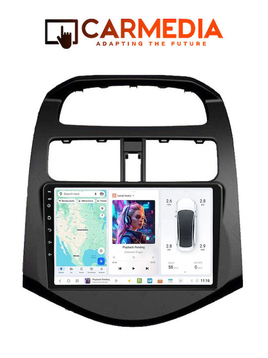 Carmedia Auto-Audiosystem für Chevrolet Funke 2009-2015 (Bluetooth/USB/WiFi/GPS/Apple-Carplay/Android-Auto) mit Touchscreen 9"