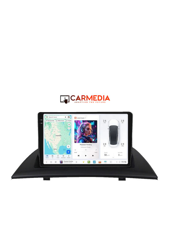 Carmedia Автомобилна Аудио Система (Блутут/USB/WiFi/GPS/Apple-Carplay/Android-Auto) с Тъчскрийн 9.5"
