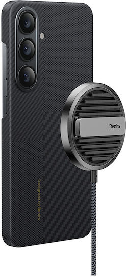 Benks 360 Full Cover Aramid Fiber Black (Galaxy S24)