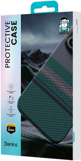 Back Cover Aramid Fiber Πράσινο (iPhone 16 Pro Max)