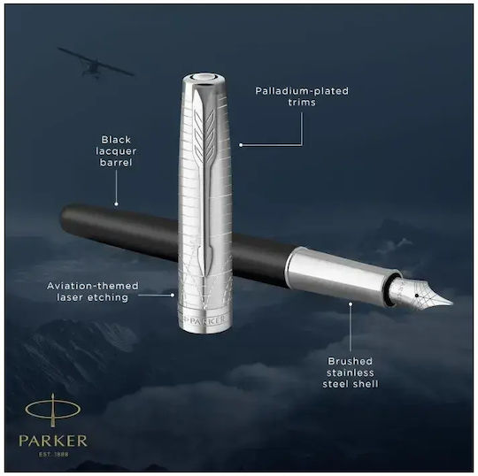 Parker Ρ Sonnet Πένα Γραφής Medium Μαύρη