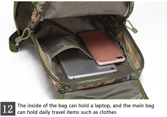 Rucsac Militar de Spate din Cordura Multicam 20l