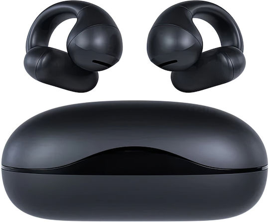 Happy Plugs Clip In-ear Bluetooth Handsfree Earphones with Charging Case Black