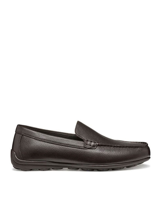Leather Men's Moccasins in Brown Colour
