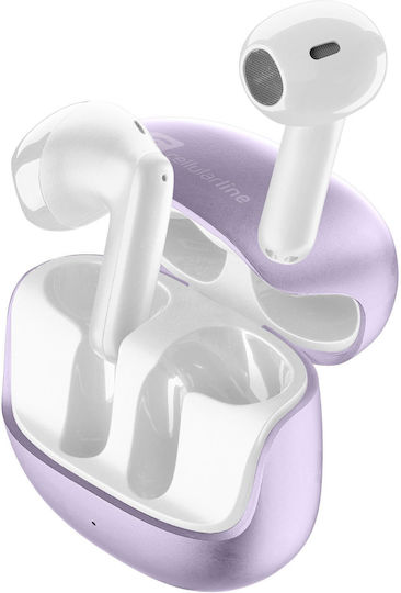 Cellular Line Pure In-Ear Bluetooth Handsfree Kopfhörer mit Lila Ladekoffer