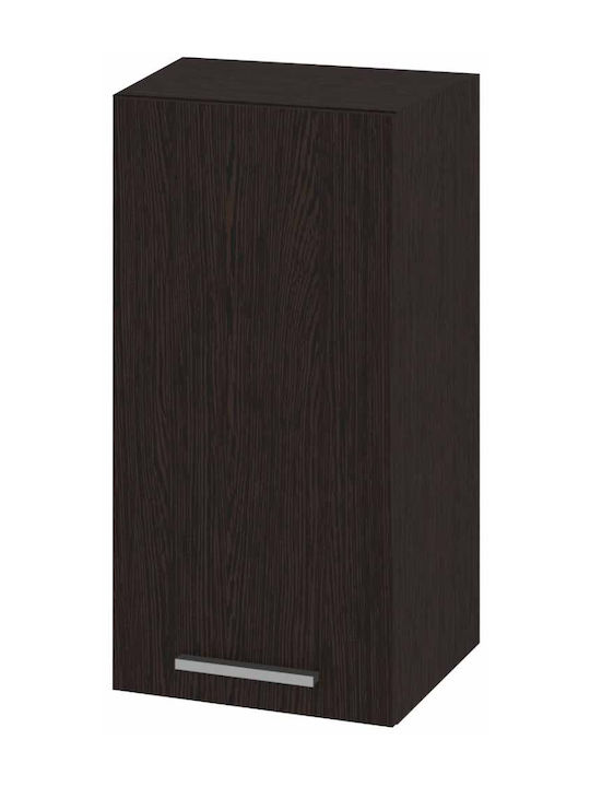 Wandhängender Wohnzimmer Schrank aus Spanplatte Wenge 40x35x65cm