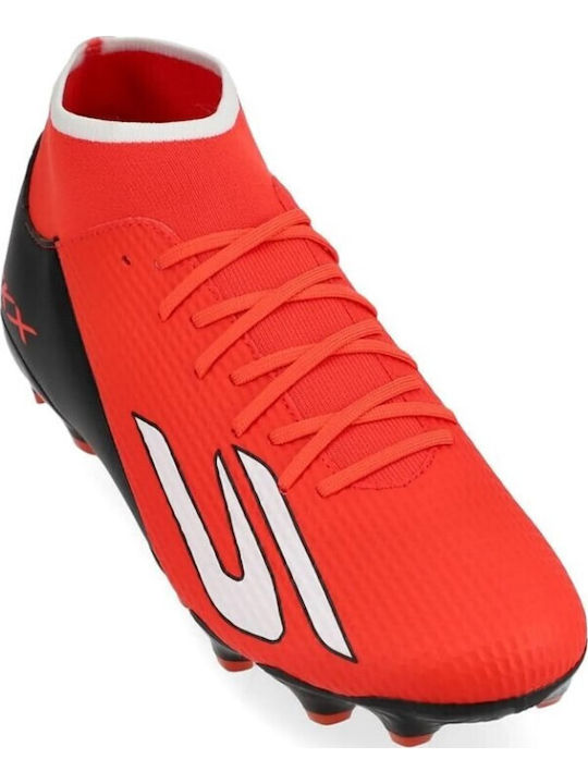 Skechers Skx_02 Academy Ποδοσφαιρικά Παπούτσια με Τάπες FG Κόκκινα