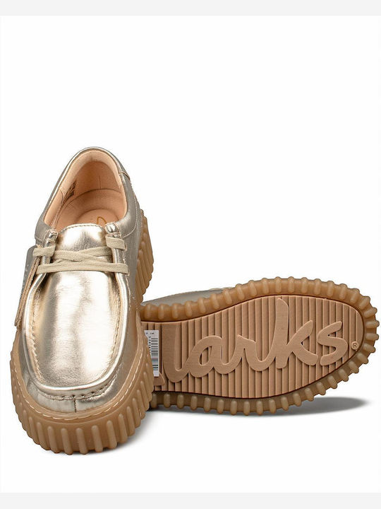 Torhill Bee Women's Moccasins in Gold Colour
