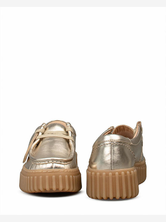 Torhill Bee Women's Moccasins in Gold Colour